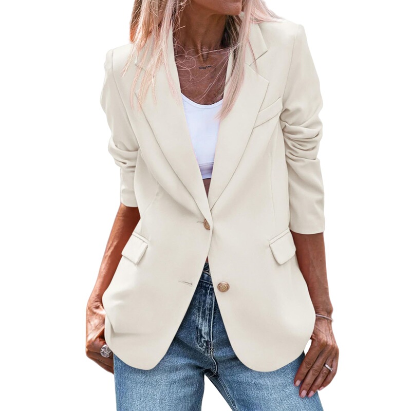 Amazon Foreign Trade New Slim-fit Small Suit Elite White-collar Business Wear Spring and Autumn Elegant Commuter Jacket Women's Clothing