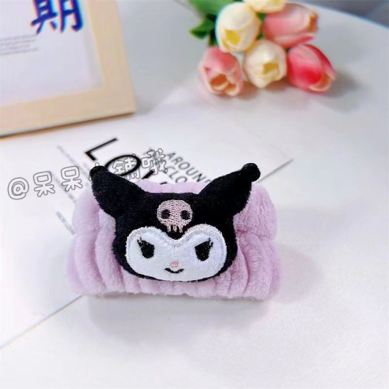 Arco banda de pelo al por mayor de las niñas de color sólido todo partido de maquillaje absorbente de sudor-limpieza lavado de cara correa de muñeca de franela banda de pelo