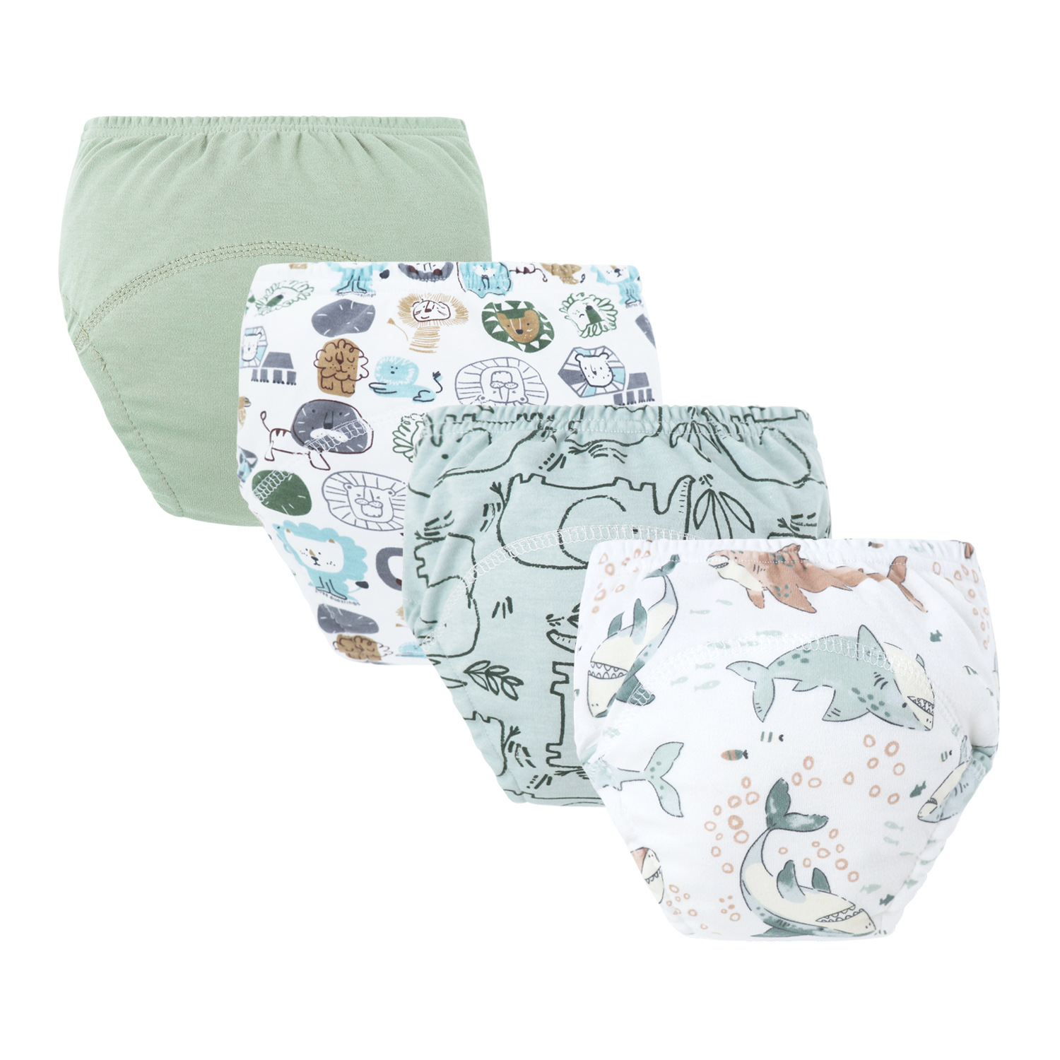 Calzón de Entrenamiento Lavable para Bebé de Algodón Puro Reutilizable para Bebés y Niños Pequeños image 38