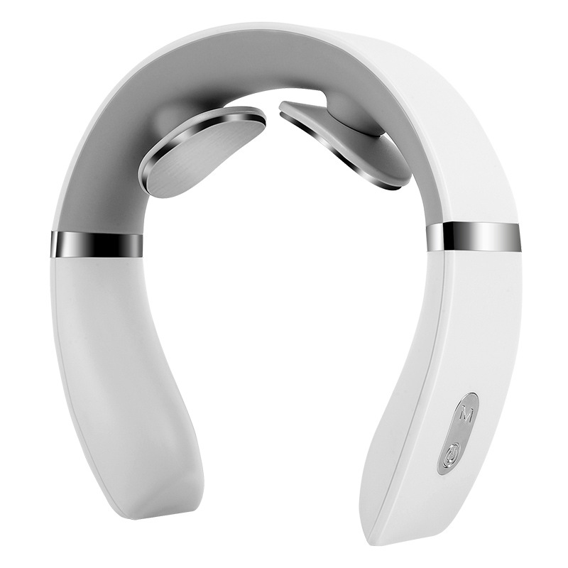 ワイヤレススマート充電式パルス頸椎マッサージ器ギフト、首を揉む理学療法器、肩と首用