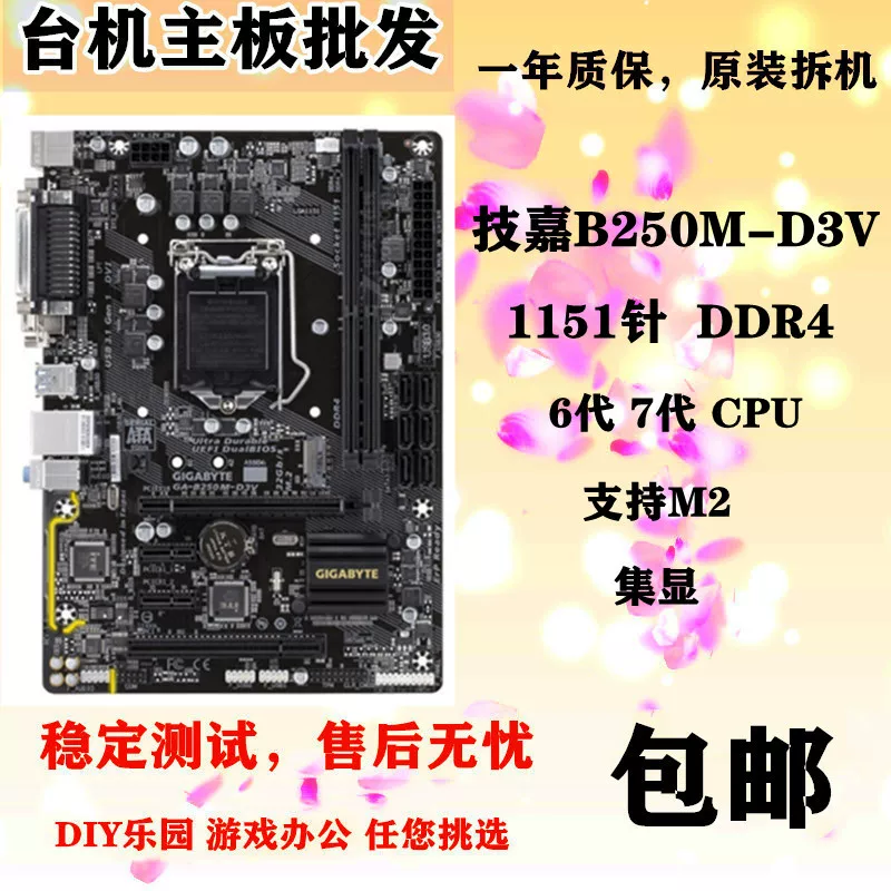 /B250M-D3V D2V HD3 DS3H D3H Wind DDR4 Z170 Z27