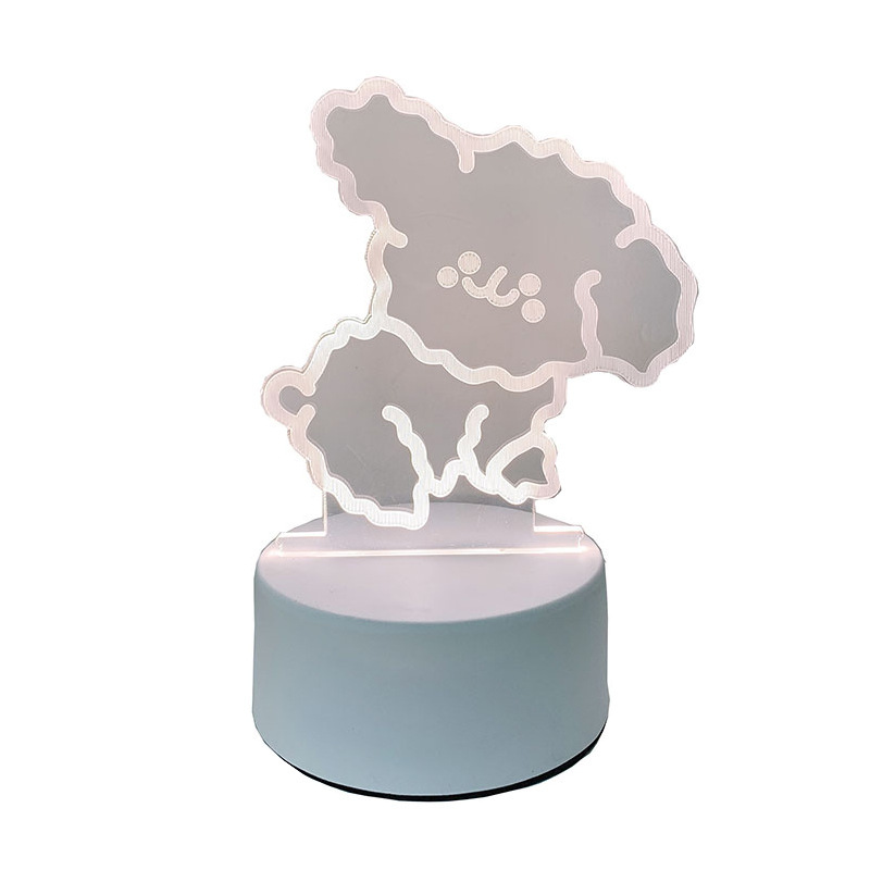 3d小夜灯卸売り来図創意プレゼント電気スタンドクロスボーダー爆金雰囲気ベッドヘッドライト定アクリル製ロゴ|undefined