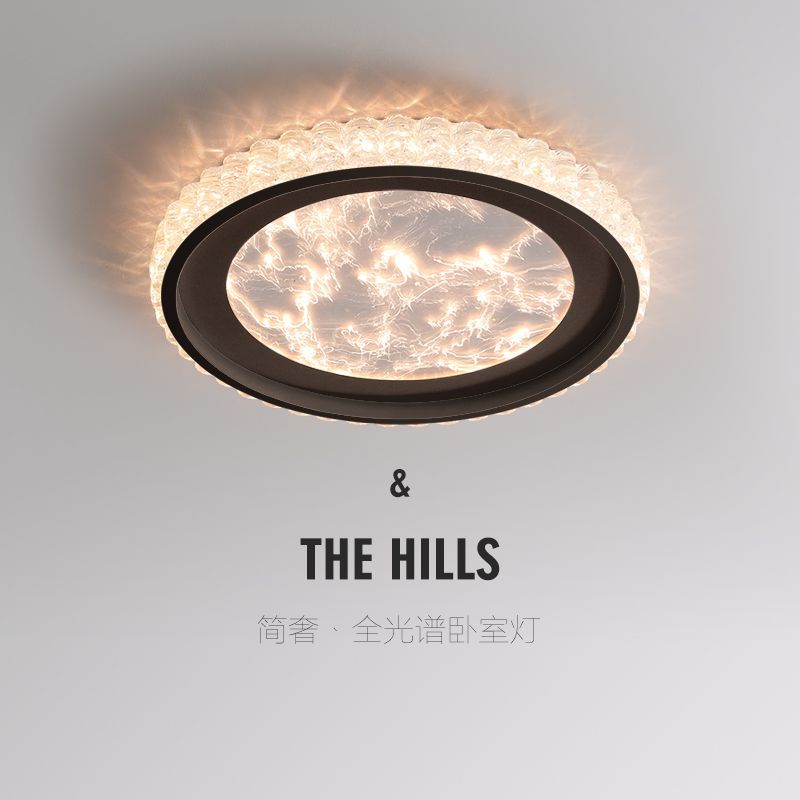 Italian Light Luxury Round Master Bedroom Lamp Room Study Dining Room Lamp Full Spectrum Eye Protection Led Living Room Lamp Ceiling Lamp