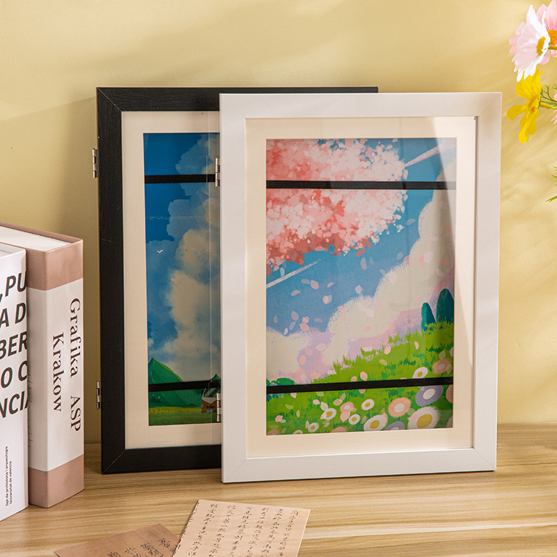 Flip photo frame Amazon cross-border A3A48.5x11 children's painting storage frame diyKidsArt magnetic picture frame