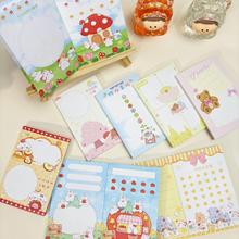 原创可爱手账本A7便签本双面异色彩印无粘性便携单词小本记事本