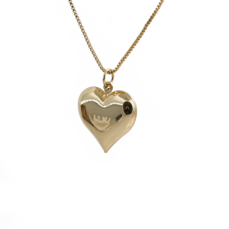Fashion Heart-shaped Devil Eyes Zircon Pendant Necklace