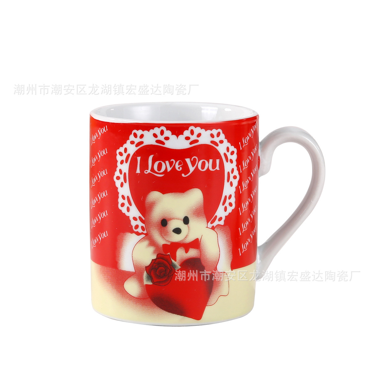 Taza de cerámica de amor simple creativa taza de pareja regalo de promoción taza de agua logotipo taza de publicidad Qixia regalo personalidad image 6