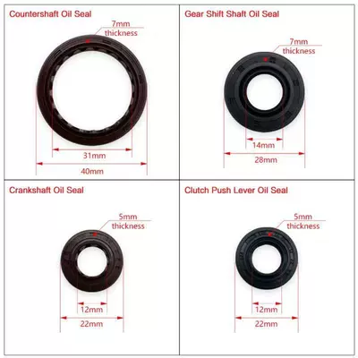 Motorcycle engine and accessories Oil Seal, Secondary Shaft Oil