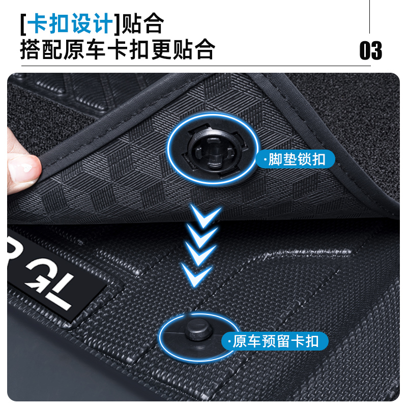 GAC에 적합 SPLUS 발 패드 S CHARMING 580 완전히 둘러싸인 TPE 자동 액세서리 24 모든 것을 포함하는 CHUANQI