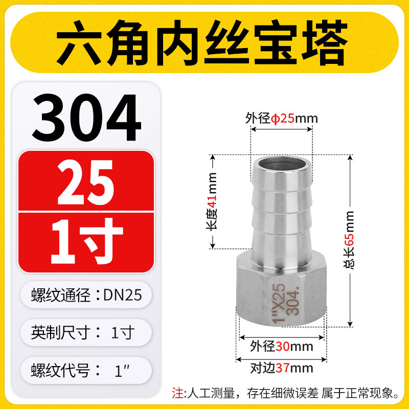 304 ステンレス鋼インナーワイヤーフル六角パゴダジョイント水道管レザージャックホース竹グリーン 4 分 6 分 1 インチ|undefined