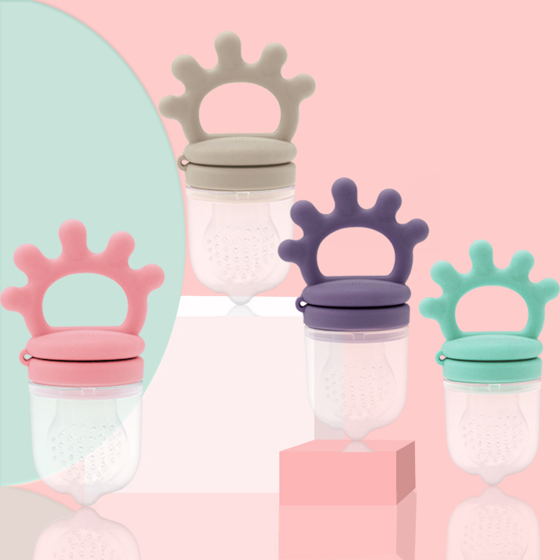 Baby fruit and vegetable teether silicone chain rope molar toy food grade silicone food supplement baby pacifier toy