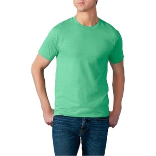 Shanghai B Cang Gildan 180g Cotton Men's Orange Short Sleeve T-Shirt Wholesale Blank T-Shirt Print