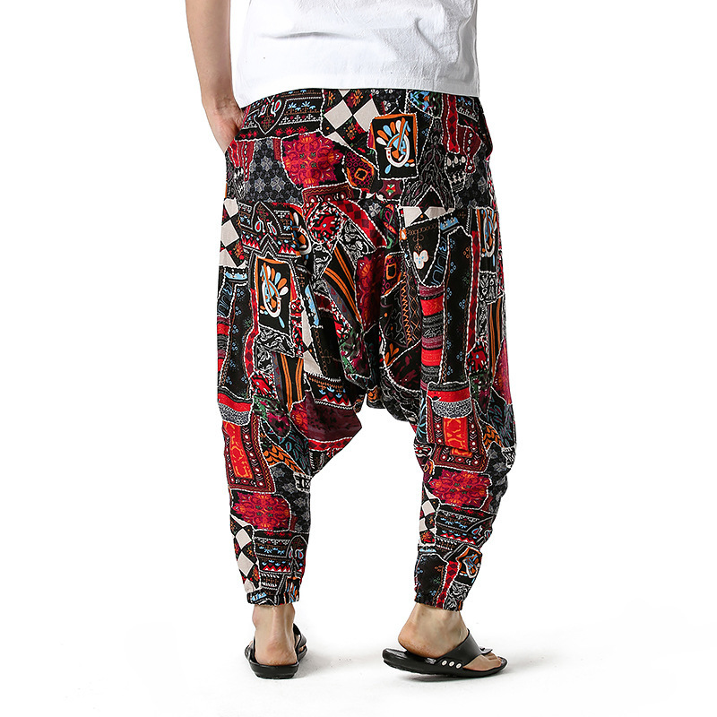 men's and women's foreign trade Harun yoga pants loose bohemian pants hanging pants moth pants 101