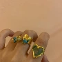 椭圆小众重工百搭戒指