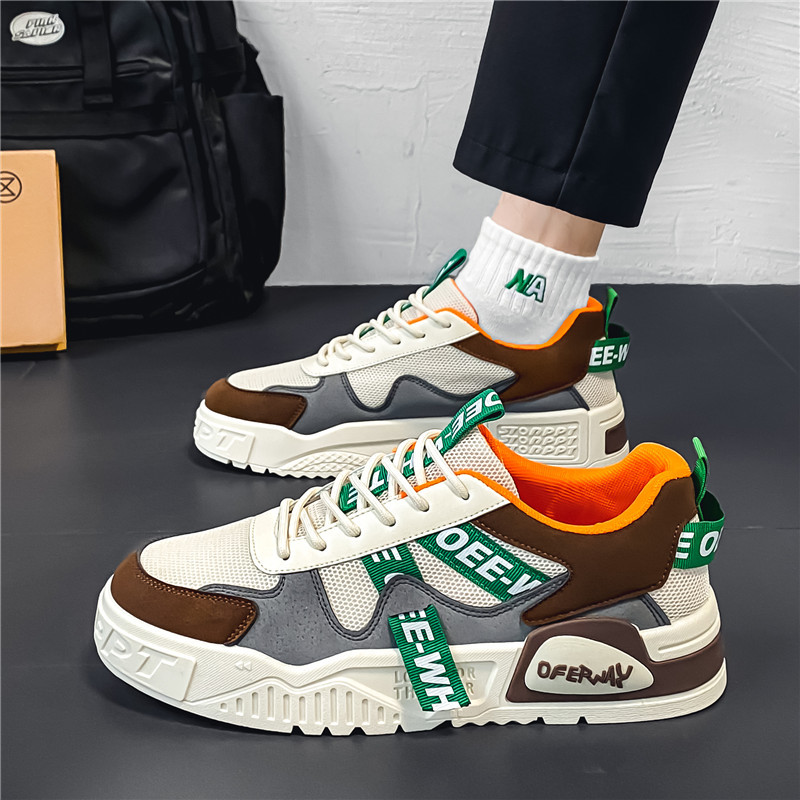 Zapatos de hombre 2024 verano nuevo nicho de suela gruesa zapatos de moda deportivos casuales zapatos de skate de moda para hombres