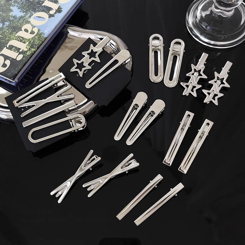 Inswind plata nuevo clip de cabello un clip lateral clip de cabello de alta calidad clip de cabello roto clip de frente tocado mujer