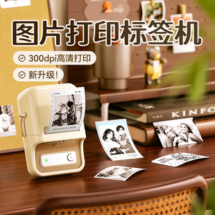 Jingchen B21Pro Hd Photo Printer 300Dpi Home Small Black and White Photo Idol Card