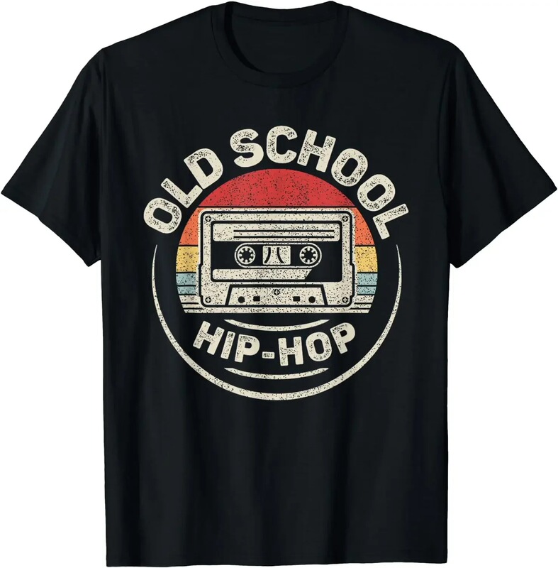 Retro Vintage Old School Hip Hop 80S 90S Cassette Music T-Shirt Men's Short-Sleeved Summer Fashion Shirt Retro Vintage Old School Hip Hop 80S 90S Cassette Music T-Shirt Men's Short-Sleeved Summer Fashion Shirt