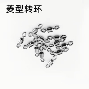 Rhombus octagonal ring American swivel rhombus connector fixed ring fishing gear line set accessories