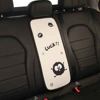 Armrest box pad Pad, Universal Cartoon Hello Kitty - two-color-briquettes-white-rear-armrest-box-mat