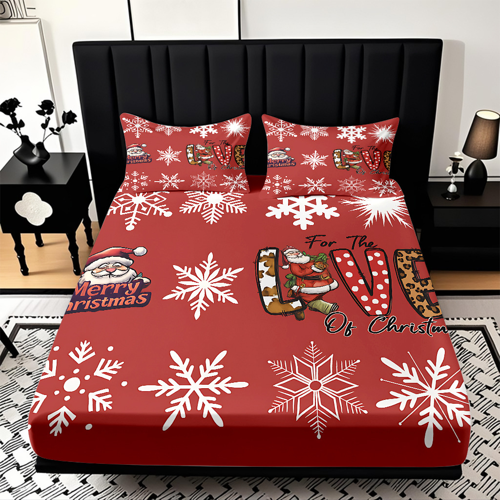 TEMU / JIT Navidad impresión digital cama Kasa Kit suave transpirable impresión digital de alta definición para diseñar