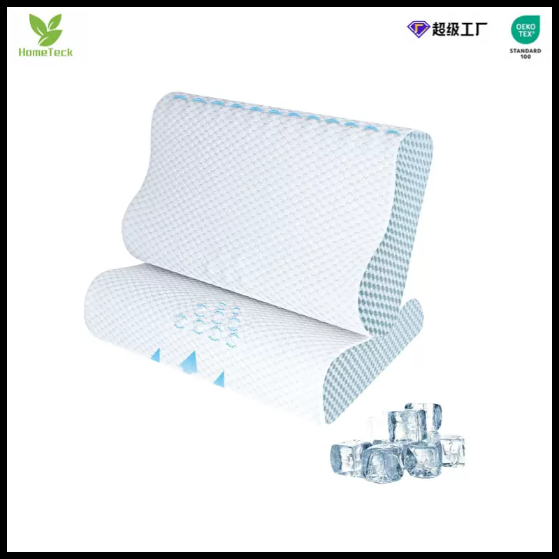 跨境新品太空记忆棉波浪枕慢回弹按摩高低护颈减压深睡记忆棉工厂