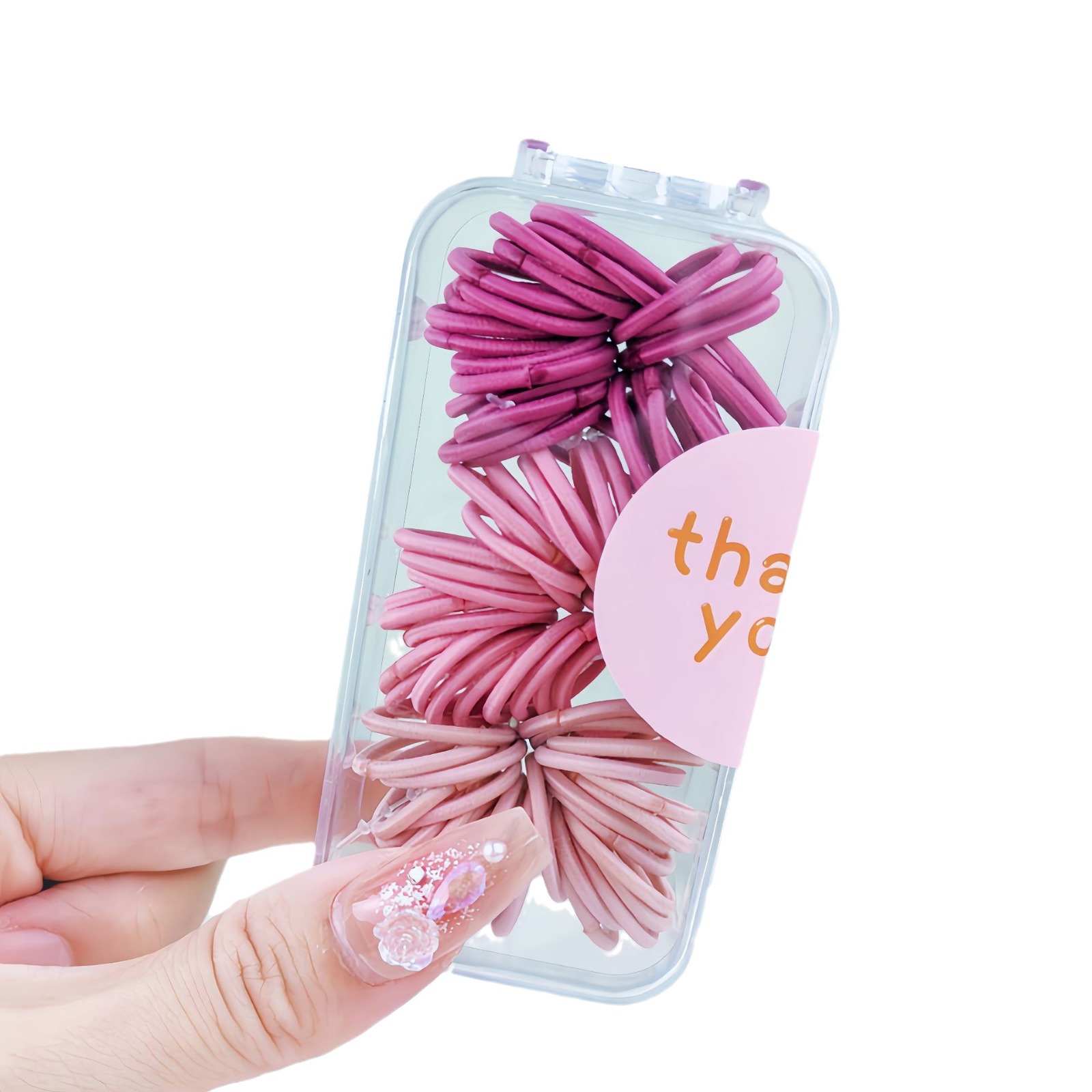 Color pulgar para niños anillo de cabello mini correa de goma niña bebé no lastimar cabello de jardín de infantes atado cabello de cabello