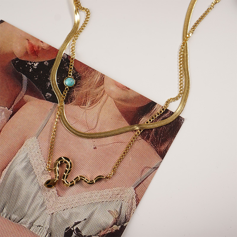 Unisex Fashion Snake Titanium Steel Other Necklace Stainless Steel Necklaces