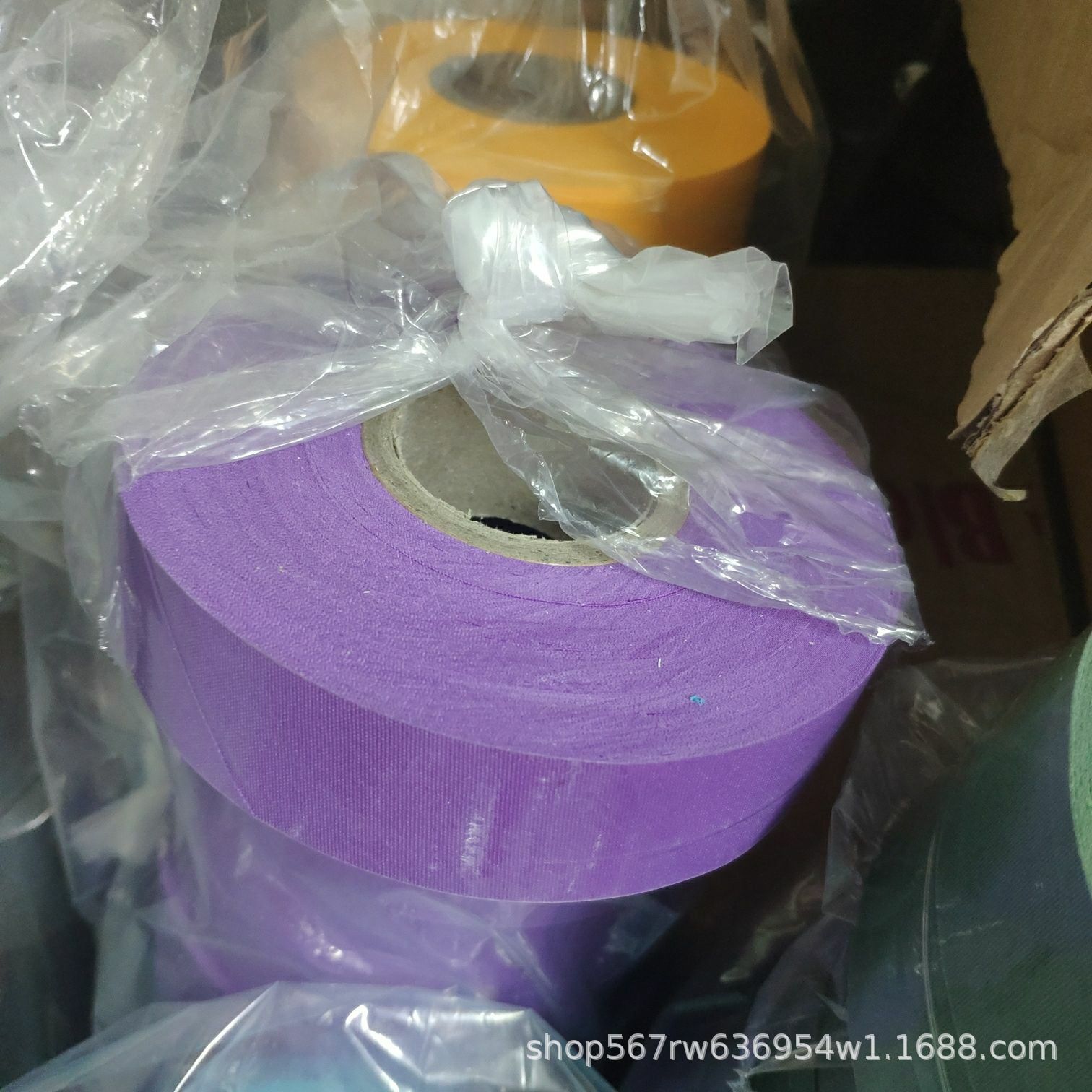 En stock venta al por mayor sarta de poliéster 3,0 cm borde tira de envoltura borde tira de tela con cortina delantal impermeable