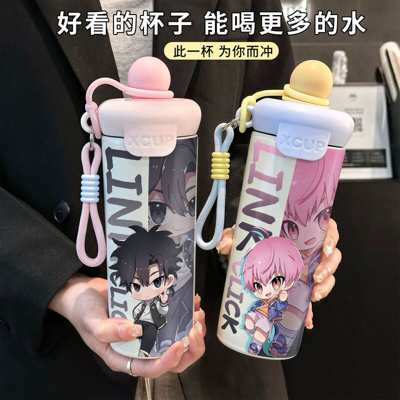 Fq Time Agent Insulated Cup Li Tianchen Lu Guang 316 Stainless Steel Straw Water Bottle Portable Large Capacity Fq Time Agent Insulated Cup Li Tianchen Lu Guang 316 Stainless Steel Straw Water Bottle Portable Large Capacity