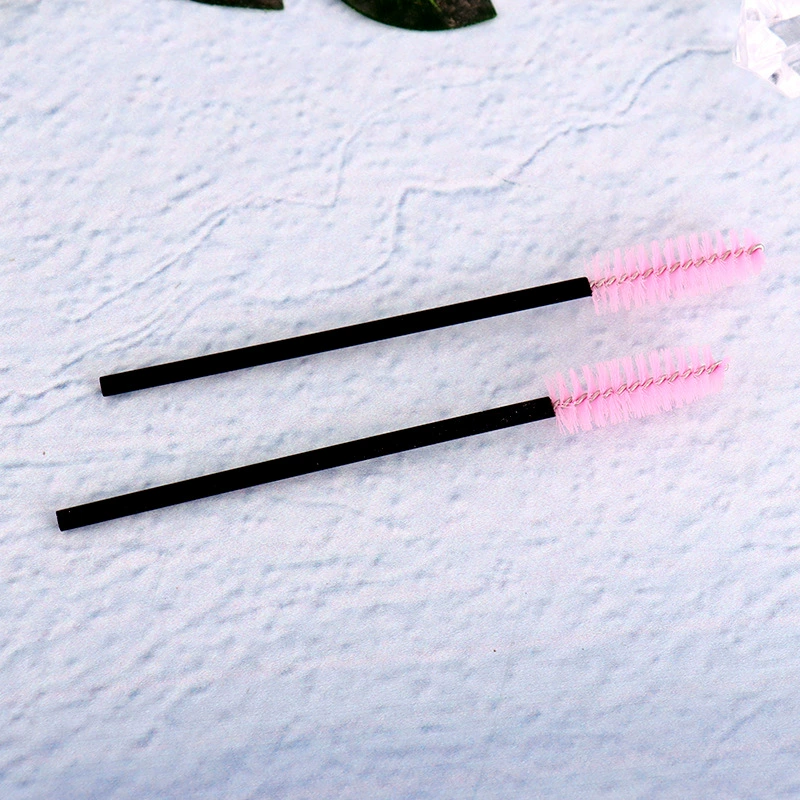 Disposable transparent curly brush for eyelashes for extension