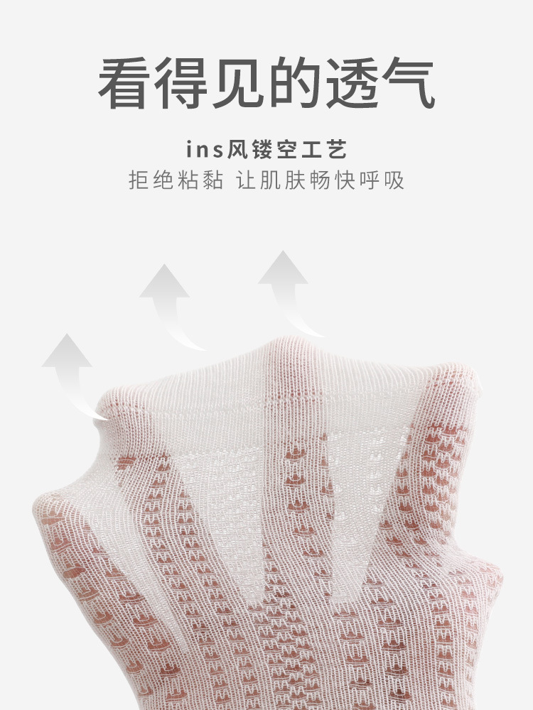 2024 verano nuevas niñas calcetines malla delgada bebé deshuesado bebé arco princesa encaje media pantorrilla Calcetines