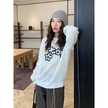 THE MIND马海毛慵懒感圆领毛衣2025秋冬新款洋气百搭针织衫T5601