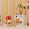 Rabbit mushroom finished product (long glass dome), + gift bag