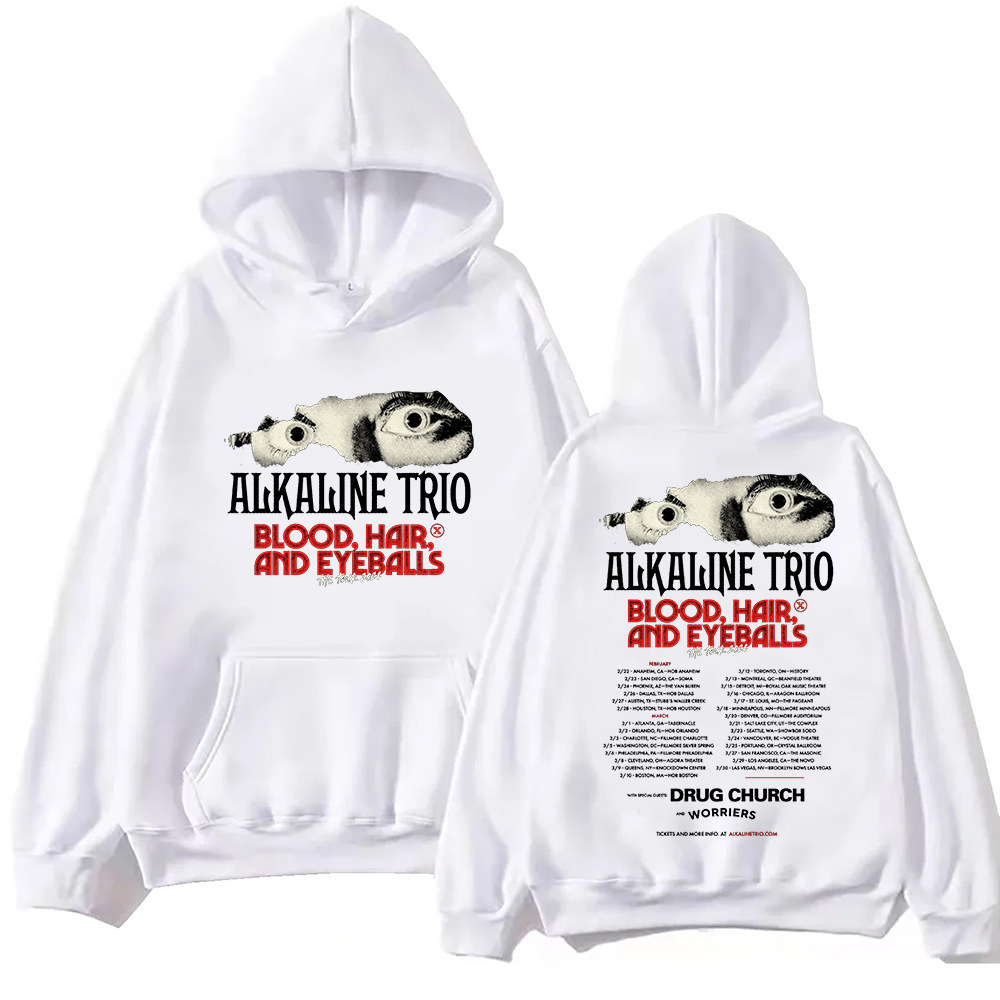 Alkaline Trio Tour 2024 Hoodie Unisex Harajuku Pullover Tops
