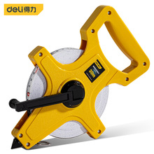 得力工具 塑壳架式皮卷尺手提式玻璃纤维建筑测量工具 DL98030 50