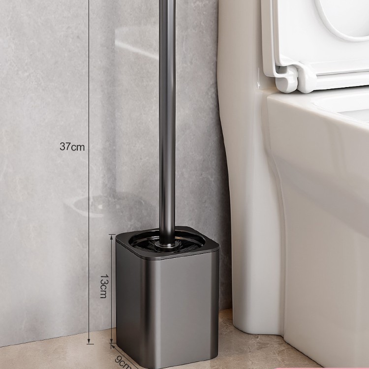 Cepillo de inodoro rack de almacenamiento sin perforaciones hogar no muerto ángulo cepillo de inodoro baño aseo artefacto de limpieza