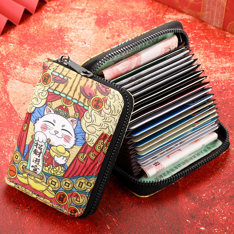 Capacious cartoon card holder for business cards