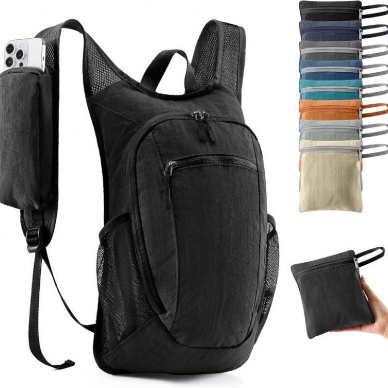 Mochila plegable ligera transfronteriza Mochila deportiva al aire libre Mochila de senderismo Mochila de ocio Mochila de hombro