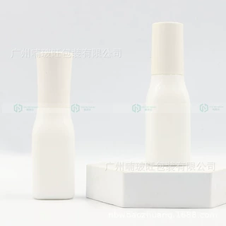 亚马逊跨境直销厂家现货批发玻璃白色按压乳液精华水乳分装空瓶子