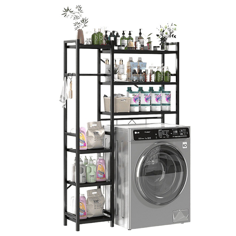 Lavadora estante inodoro inodoro estante de almacenamiento tambor ondulador piso balcón de almacenamiento lavandería baño nuevo