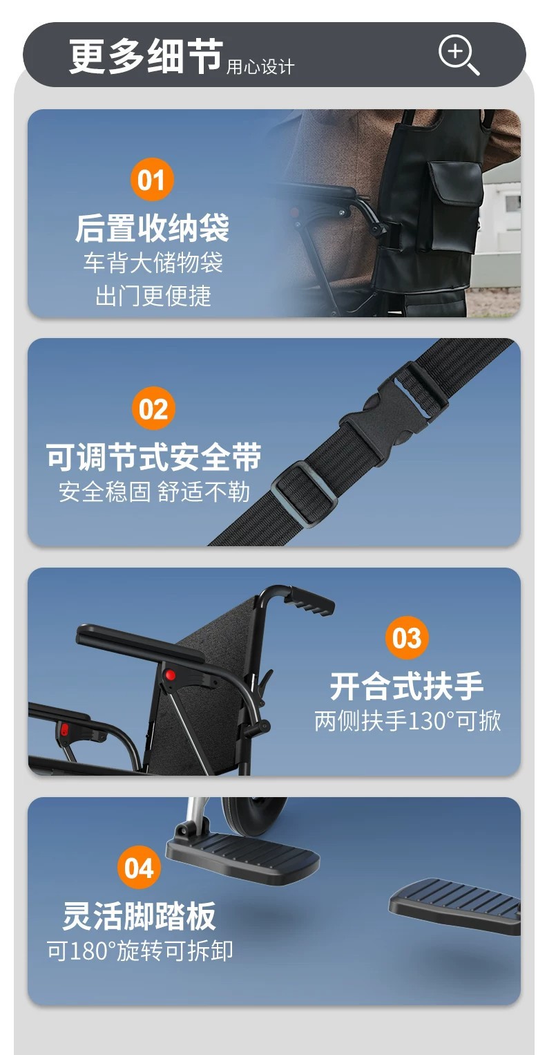 The electric wheelchair can be taken on a plane, it is a new original model, portable and foldable, specially designed for elderly people to use for walking and as a mobility aid