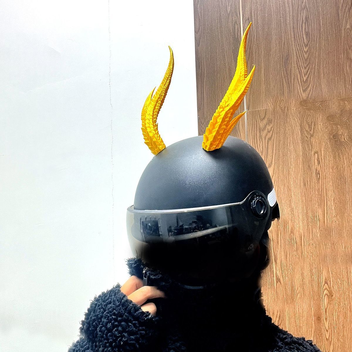 New Style Takeaway Rider Decorations Motorcycle Helmet Accessories Cool Helmet Horns Devil Dragon Horns 3D Ornaments