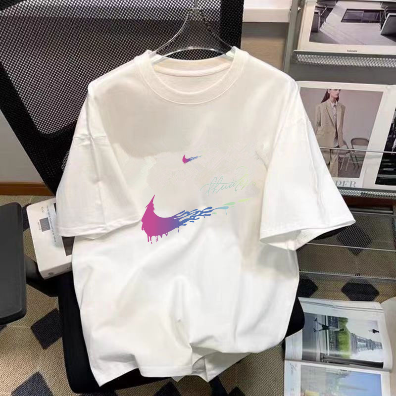 White short sleeve-size double color hook