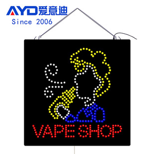 Amazon cross-border electronic cigarette VAPE SHOP sign acrylic indoor luminous light board led billboard