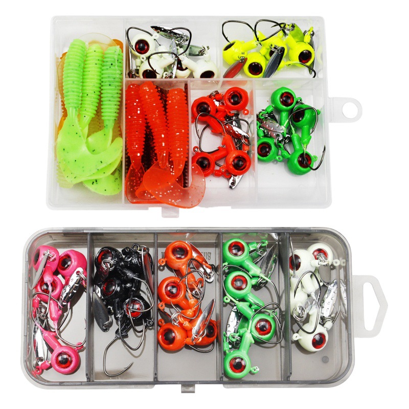 hunting high luya soft bait lead hook sequins suit bionic fishing fake bait sea fishing boat fishing cross-border fishing gear fishing