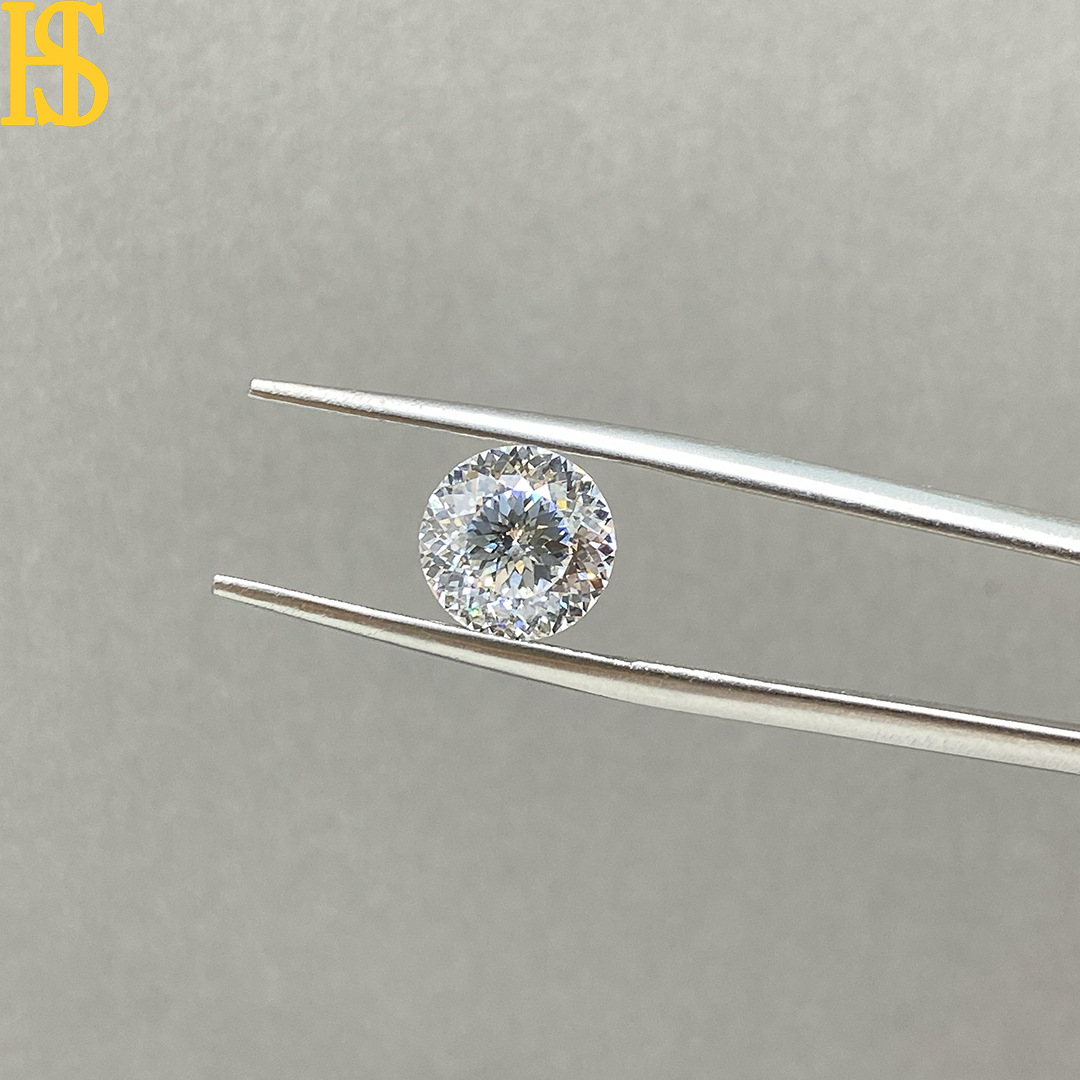 实验室人工钻石私人定切裸钻 闪耀复古葡萄牙圆CVD培育钻戒配石