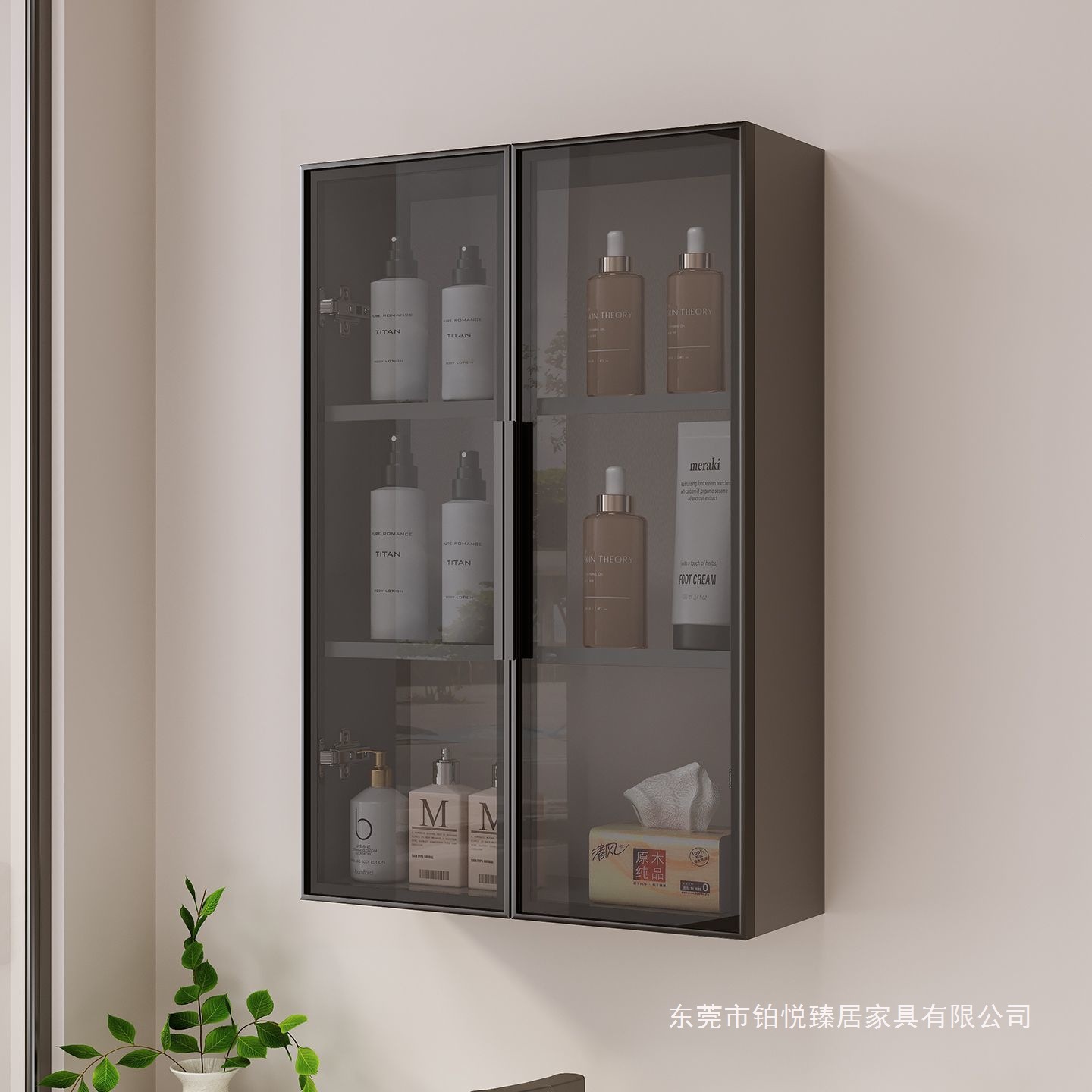 卫生间小壁柜浴室吊柜铝合金马桶上方置物柜厨房收纳储物柜阳台柜