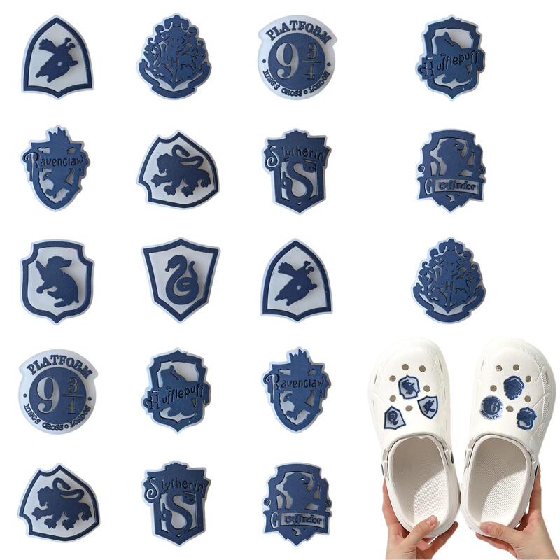 Cross-Border Croc Shoes Shoe Buckles Fluorescent Harry Potter Shoes Flower Shoe Decorations DIY Shoe Accessories Removable Shoe Decorations Cross-Border Hot