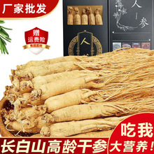 东北特产长白山人参生晒参礼盒白参整枝全须煲汤泡酒参类滋补品